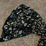 Free People  Boho Floral Ruffle Top Bell Sleeve Medium black yellow Photo 8