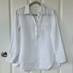 Lilly Pulitzer White Linen Deanna Popover Tunic Shirt Photo 3