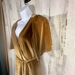 Baltic Born  Katelyn Velvet Maxi Dress Gold L | NWT | Wrap Style | MSRP $90 Photo 1