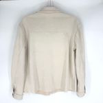 Active USA Sueded Polyester Shacket Cream Size Large Photo 4