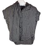 Madewell Women's Swenson Popover Shirt in Double-Faced Gingham Size XS Casual Photo 3