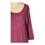 Cut Loose Dress Women Large Pink Mauve Lace Like Pattern Long Sleeve Mini‎ Boho Photo 4