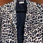 River Island RIVA Linen Monochrome Blue & White Print Blazer. Size M Photo 2