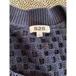 525 America 525 American Womens Pink Knit Sweater Knit Puff Top Large Blue Photo 9