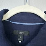 J.Crew  Classic-Fit Soft Gauze Shirt-Dress Navy Blue Size 8 Dressy Casual Photo 3
