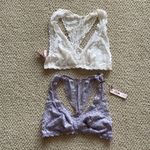 Victoria's Secret NEW Victoria’s Secret Lacy Delicate Bralettes White Lavender Purple NWT Photo 0