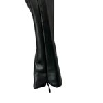 ZARA  Black Faux Leather High Waisted Pants with Zip Hem Women's Sz Medium Photo 5