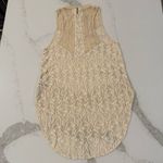 Free People  Modern Lace Mesh Maisie Tunic Sleeveless Top Women’s Medium Cream Photo 6