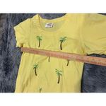 Vintage Resort Vacation Palm Tree Dress Applique Sequin Embroidered Tia Design M Yellow Size M Photo 4