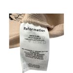 Reformation  Muse Tee Playing Cards Graphic Baby T-Shirt XS‎ Beige Ribbed Photo 2