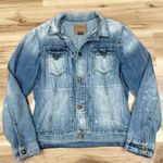 True Religion  Dylan Embroidered Jean Jacket Women’s Large Photo 0
