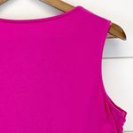 Coldwater Creek Womens Tank Top Small Hot Pink Sequin Stripe Dopamine Coastal Photo 2