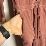 Old Navy Long-Sleeve Cropped French-Terry Utility Jumpsuit Photo 4