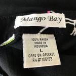 Mango Bay Beaded Black Blouse Cocktails Cruise Size L Photo 7
