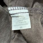 Splendid  for Bergdorf Goodman 5th Floor M Navy Blue Tie Neck Cotton Silk Shirt Photo 5