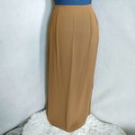 Ellen Tracy Camel Side Slit Long Skirt Photo 4