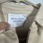 Hyacinth House Tuckernuck Sand Zip Denim Mini Dress Size Small Tan Photo 8