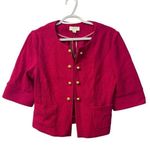 Ann Taylor Loft NWT Women's Pink Wool Blend Blazer Jacket Size M 3/4 Sleeve Size M Photo 0