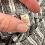 Soft Surroundings  Grey & White Wide Striped Cropped Wide Leg Pants Womens M Photo 7