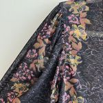 Free People Amber Floral Mesh Mockneck Long Sleeve Top, Size Medium Photo 15