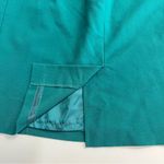 Worthington Green skirt back zipper faux pockets lined size 6 holiday party work party Photo 6