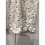 Eileen West Cottagecore Floral Short Ruffled Hem Cotton Gown, L Size L Photo 3