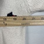 Vintage York Fair For Seiferts Womens Sweater Small White Floral Pattern Cottage Photo 6