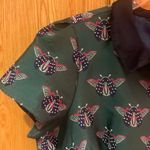 Modcloth Uniqueness on Offer Brocade Beatle Insect Shirt Dress Green Size 2X Photo 8