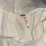 Free People NWOT  Marina Puff Sleeves Low Back Mini Dress ivory white Sz M Photo 5