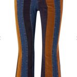 Chloé Cropped Corduroy-paneled High-rise Flare Jeans Photo 5