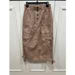 Current/Elliott Current Elliott The Article A line Cargo MIDI Skirt Sz 26 Linen Blend Lagenlook Photo 3