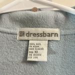 Dress Barn VTG  Light BLUE OPEN FRONT 100% Wool Blazer JACKET Sz 10 Star Patches Photo 2