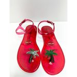 Katy Perry Shoes Womens Size 7 Red Ankle Strap Jelly Sandals Photo 1