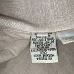 Linden Hill Womens Linen Top Size XL Beige Cuffed Long Sleeves Button Up Shirt Photo 5