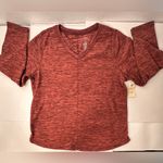 st. john's bay  Polar Fleece Womens Size XXL V‎ Neck Long Sleeve Sweatshirt Ruby Photo 5