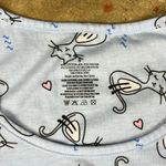Light Blue Long Sleeve nightgown with cat prints Size: Small Photo 1