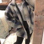 Urban Equipment Country wool flannel shacket size small Blue Photo 4