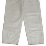 Wilfred  White Faux Leather Straight Leg Crop Pants Capsule Chic Comfort Size 4 Photo 3