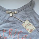 Living Doll NWT  ‘American Rogue Riders’ biker cold shoulder gray shirt, size L Photo 1