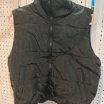 Automett Black Puffer Vest Quilted Mock Neck Zip Up Size L Size L Photo 0
