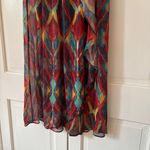 Alice + Olivia  Miabella Maxi Skirt Sheer Flowy Wrap Tribal Multi Colored Size XS Photo 2