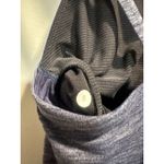Lululemon Sports Bra - Heathered Blue and Black Photo 4