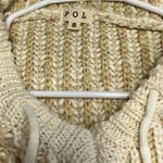 POL  Lala Hoodie Thick Knit Wool Blend Sweater Drop Shoulder oversized natural S Photo 3