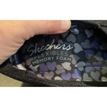 Skechers  Up Lifted Size 9 Slip On‎ Flexible Mary Jane Shoes Black Blue Glittery Photo 4