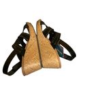 Skechers Cali Womens 8.5 Wide Fit Black Sandal With Luxe Foam Wedge comfort Photo 5