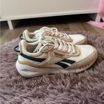 Reebok  Classic White and Dark Green Sneakers Photo 3