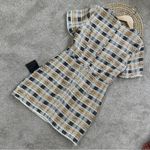 NWT Lulus Uniquely Posh Beige Tweed Sequin Lurex Short Sleeve Mini Dress Size L Gold Size L Photo 7