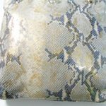 DKNY  Leather Handbag Gold Gray Python Snakeskin Crossbody Shoulder Chain Purse Photo 2