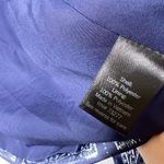 Vera Wang Simply  Women's Navy Silky Satin Paisley Bandanna Handkerchief Blazer M Photo 8