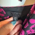 NBD  Revolve Jaguar Print Midi Dress Magenta & Black Photo 4